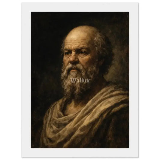 Framed Wall Art Print : Socrates - Wallux