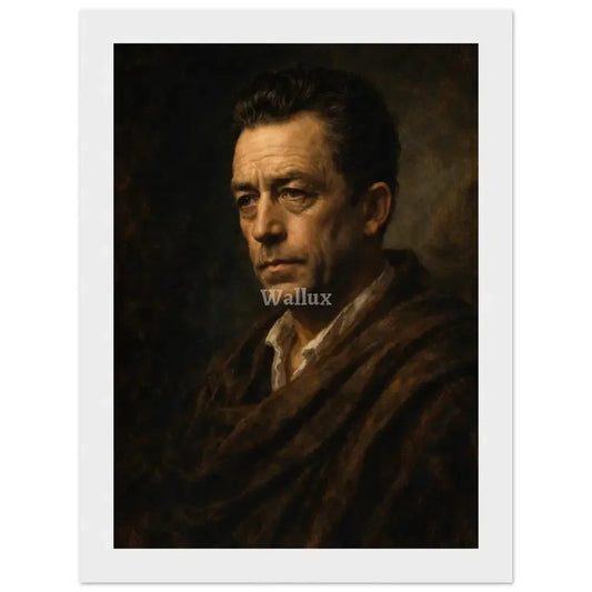 Framed Wall Art Print : Albert Camus - Wallux