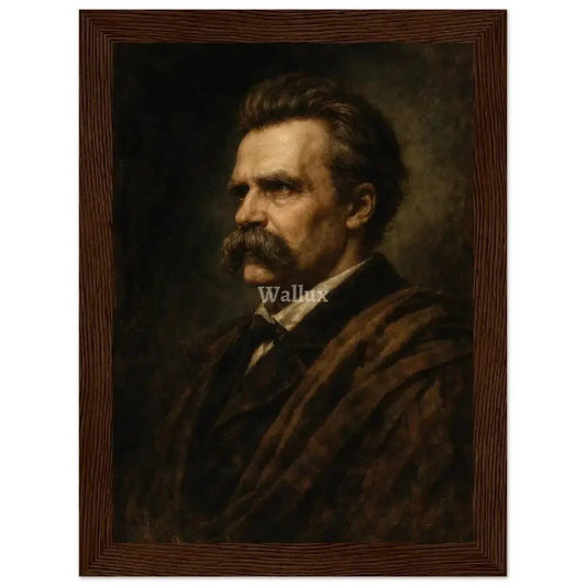 Framed Wall Art Print : Friedrich Nietzsche - Wallux