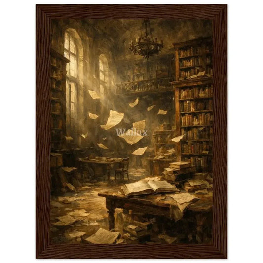 Framed Wall Art Print : Library of Echoes - Wallux
