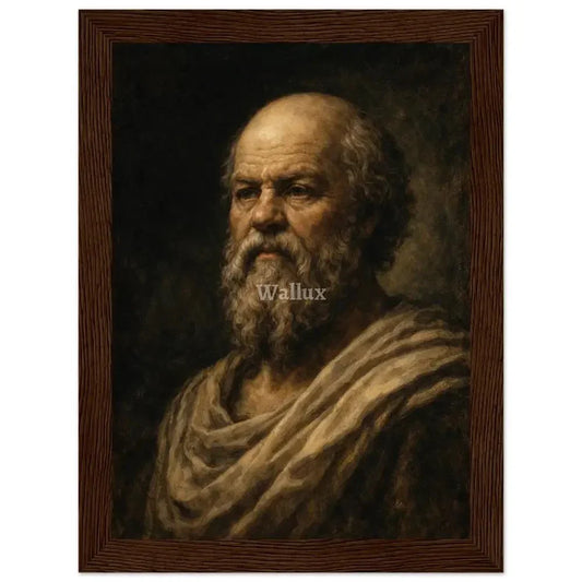 Framed Wall Art Print : Socrates - Wallux