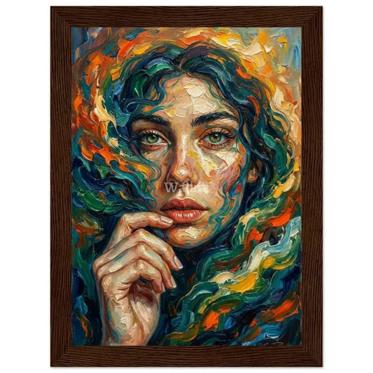 Framed Wall Art Print : The Weight of Thought - Wallux